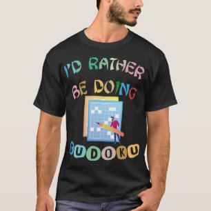 Mens Id macht lieber Sudoku-Puzzles T-Shirt