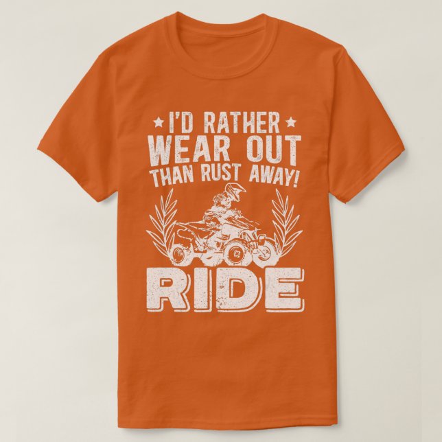 Mens Id statt Abnutzung als Abrutschen vom RIDE AT T-Shirt (Design vorne)