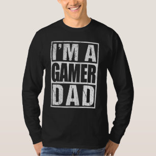 Mens Im A Gamer Vater Retro Vintages Videospiel Va T-Shirt