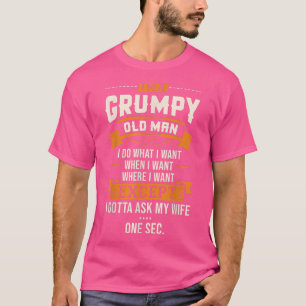 Mens im a grumpy Old Man tue ich, was ich Funny Gr T-Shirt