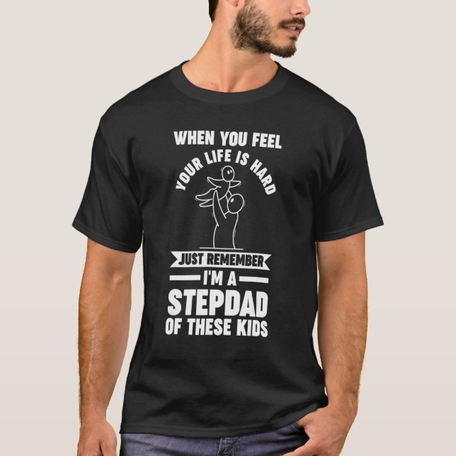 Mens I'm a Stepdad of these kids Stepdad T-Shirt (Vorderseite)