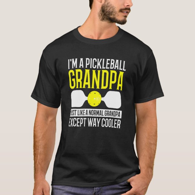 Mens im Pickleball Opa wie normal, außer Co T-Shirt (Vorderseite)