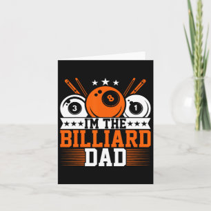 Mens Im the Billiard Vater - Funny Pool Vater Snoo Karte