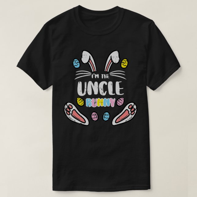 Mens im the Uncle Bunny Niedlich Ostermatching Fam T-Shirt (Design vorne)