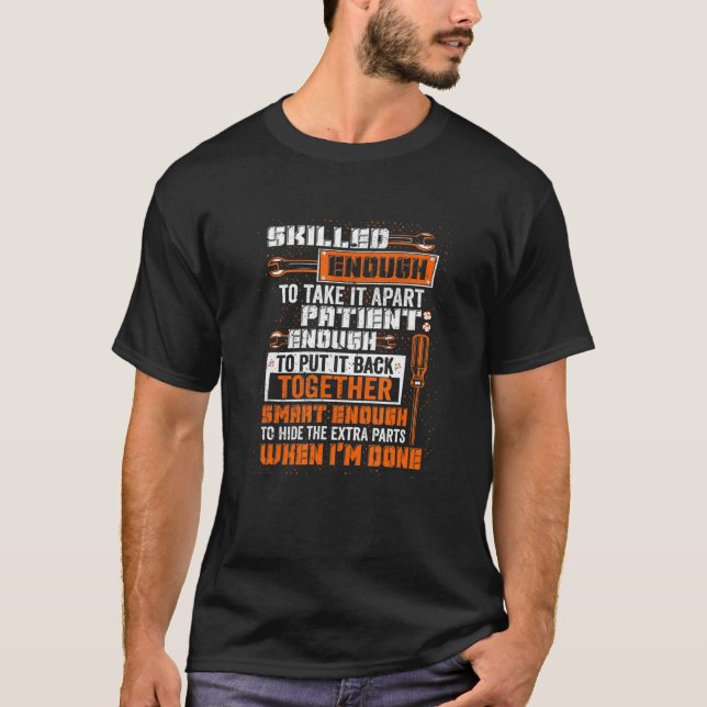 Mens intelligent genug, um die Zusatzteile zu verb T-Shirt (Vorderseite)