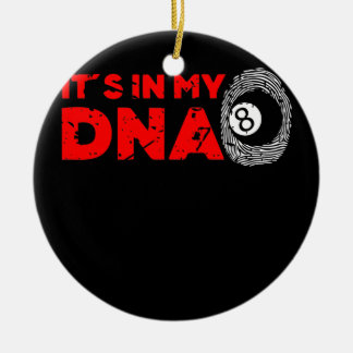 Mens it's in meinem DNA Pool Billard Player Opa Keramik Ornament