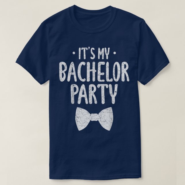 Mens its My Bachelor Party Hochzeit Groom Funny Ba T-Shirt (Design vorne)