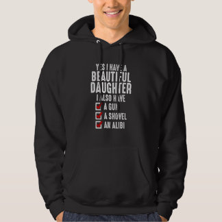 Mens ja, ich habe schöne Töchter Sarcastic Da Hoodie
