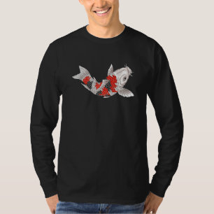 Mens Japanese Koi Carp Nishikigoi Fish Decorative T-Shirt