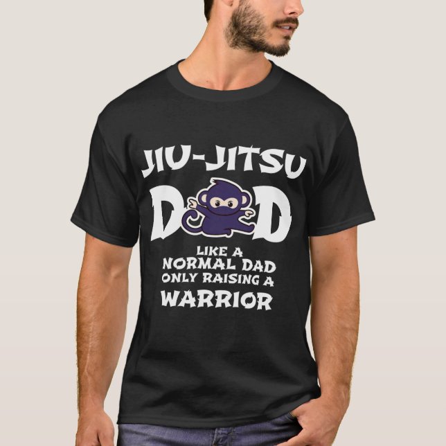 Mens Jiu jitsu Vater Der Krieger erwischt T-Shirt (Vorderseite)