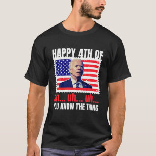 Mens Joe Biden Confused T-Shirt Funny Trendy Merry
