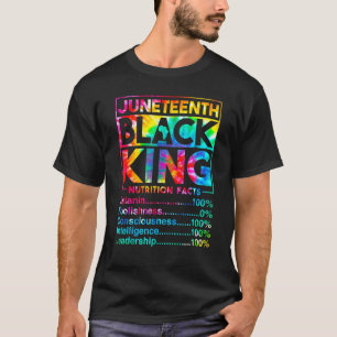 Mens Juneteente Black King Melanin Vater Vathers D T-Shirt