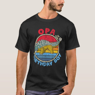Mens Jungen Geburtstag I Opa I Ankylosaurus I Fami T-Shirt