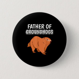 Mens Jungen Murmeltier Vater Vatertag Vater Von Mu Button