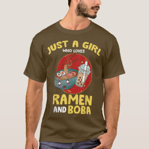 Mens Just a Girl, die Lieben Ramen und Bubble Tee