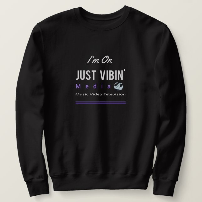 Men's Just Vibin' Media Sweatshirt (Design vorne)
