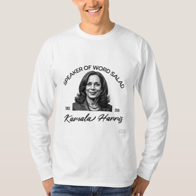 Men's Kamala Harris Word Salad T - Shirt (Vorderseite)