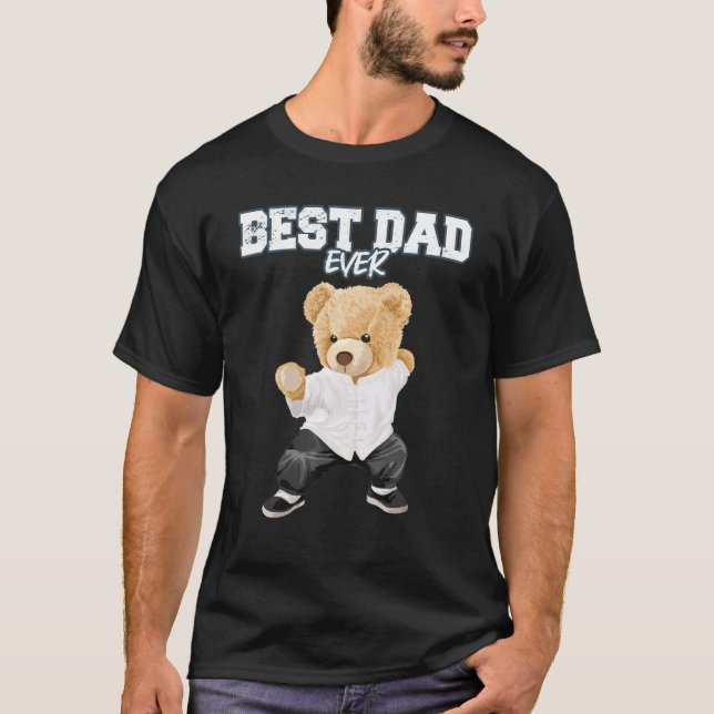 Mens Karate Dad 2023 for pregnancy announcement Be T-Shirt (Vorderseite)