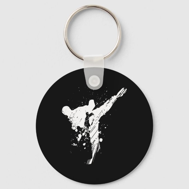 Mens Karate Shirt Schlüsselanhänger (Vorderseite)