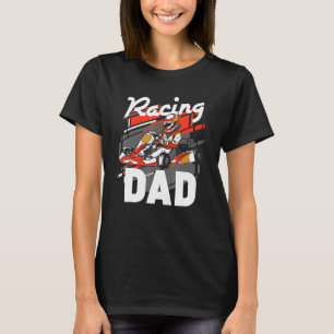 Mens Kart Vater Daddy Pit Crew Racing Go Kart Spee T-Shirt