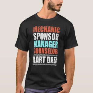 Mens Kart Vater Kart Racing Go Racing T-Shirt
