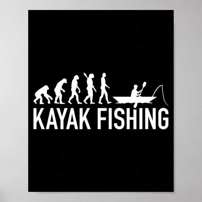Mens kayak fishing evolution kayak fishing poster (Vorne)
