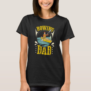 Mens Kayak Rowing Vater T-Shirt