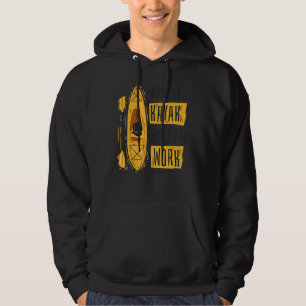 Mens Kayaking Canoeing Kayak Angler Fischen Hoodie