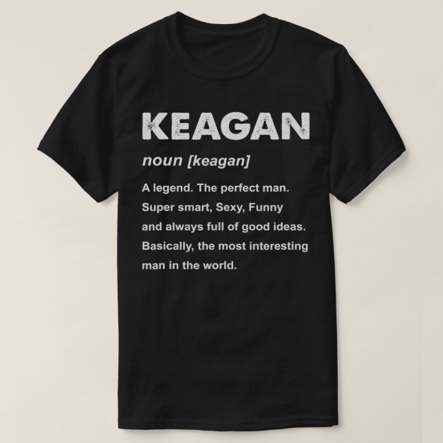 Mens Keagan Name  T-Shirt (Design vorne)