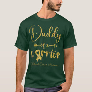 Mens Kinder Krebs Bewusstsein Vater eines Kriegers T-Shirt