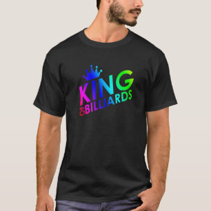 Mens King of Billiards Billard Player Pool Snook T-Shirt
