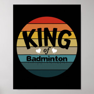Mens King of Dminton Poster