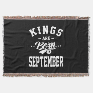 Mens Kings sind im September Geburtstagsgeschenke  Decke