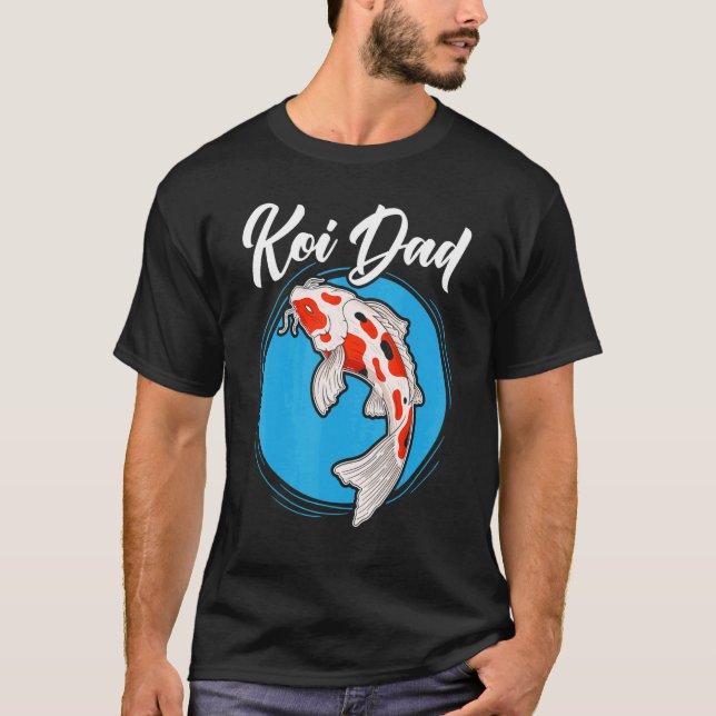 Mens Koi Dad Japanese Koi Carp Nishikigoi Fish Fat T-Shirt (Vorderseite)