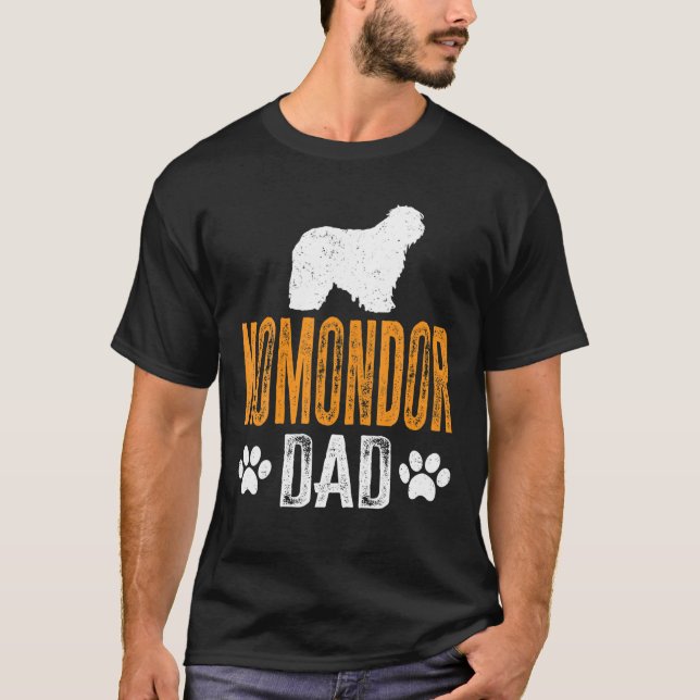 Mens Komondor Vater Gift Dog Daddy Komondor Pater  T-Shirt (Vorderseite)