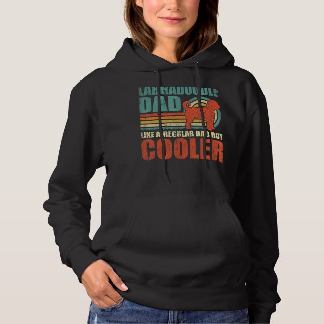 Mens Labradoodle Vater wie ein regelmäßiger Vater, Hoodie (Vorderseite)