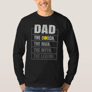 Mens Lacrosse Coach Vater Man Myth Legend Lacrosse T-Shirt
