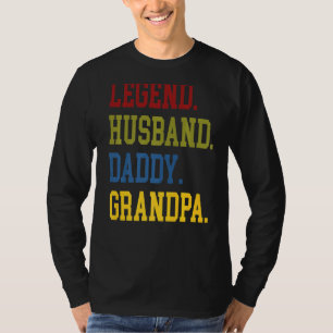 Mens Legend Husband Daddy Grandpa Birthday Specia T-Shirt