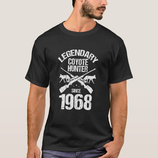 Mens Legendary Coyote Hunter for Coyote Hunting an T-Shirt (Vorderseite)