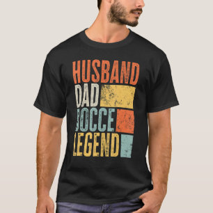 Mens Legendary Husband Bocce Ball Vater Vater Best T-Shirt