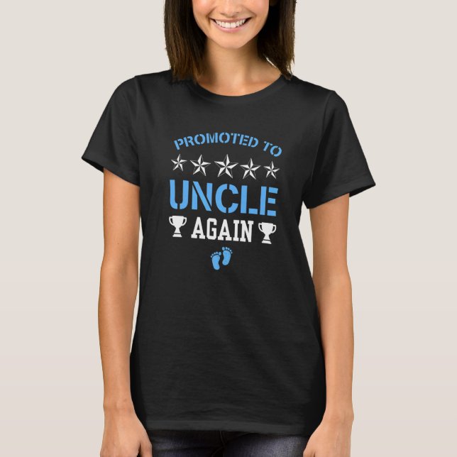 Mens  Leveling Up To Uncle Again Promoted To Uncle T-Shirt (Vorderseite)