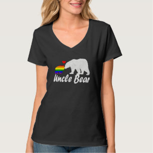 Mens Lgbt Oncle Bear Gay Pride Equal Rights Rainbo T-Shirt