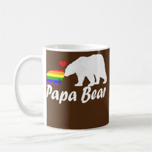 Mens LGBT Papa Bear Gay Pride Gleiche Rechte Kaffeetasse