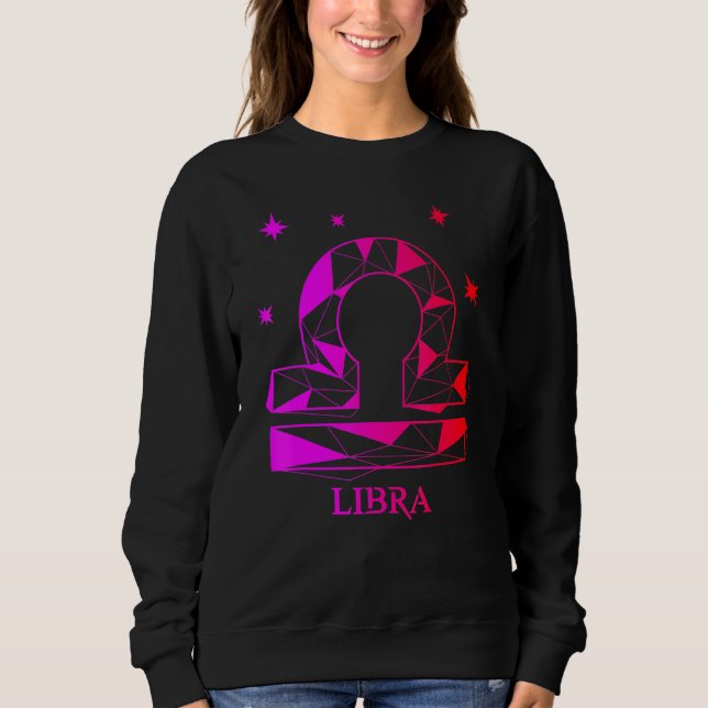 Mens Libra Zodiac für Menschen, die Astrologie Lie Sweatshirt (Vorderseite)