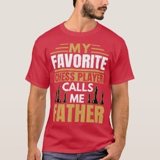 Mens Lieblings-Schachspieler nennt Mich Father Fun T-Shirt