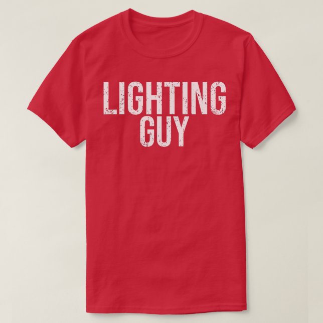 Mens Lighting Typ Lighting Designer Theatergabe T-Shirt (Design vorne)