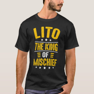 Mens Lito Idee für Männer Niedlich Opa Lito King T-Shirt