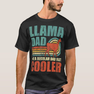 Mens Llama Vater wie ein regelmäßiger Vater, aber  T-Shirt