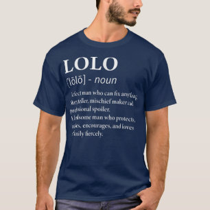 Mens Lolo Definition Philippinen Großvater Funny G T-Shirt