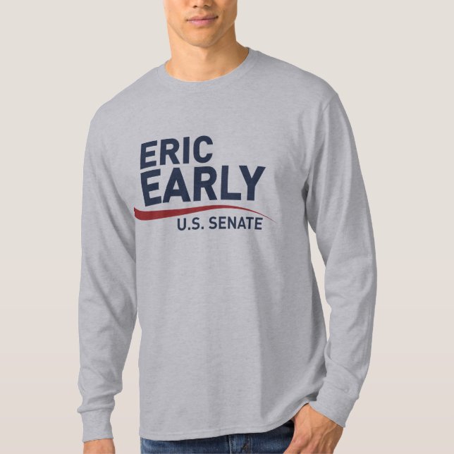 Men's Long Sleeve Shirt Eric Early für US Senat (Vorderseite)